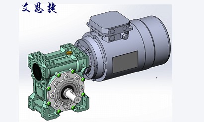 蝸輪減速機可以配剎車電機？看看這款SJMRV063+0.75kw剎車電機